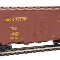40' Association of American Railroads 1944 Boxcar - Ready to Run -- Union Pacific(R) #196350 (Oxide, yellow; "...West", "...Streamliners" Sl