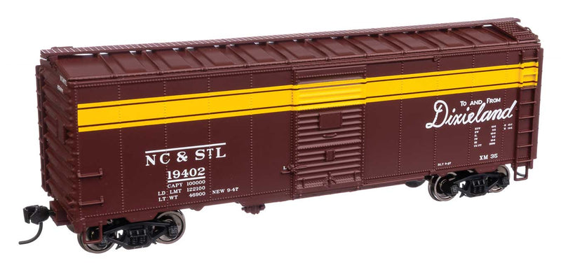 40' Association of American Railroads 1944 Boxcar - Ready to Run -- Nashville Chattanooga & St. Louis #19402-1