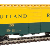 40' PS-1 Boxcar - Ready to Run -- Rutland #100 (green, yellow, large name, Green Mt. Gateway logo)