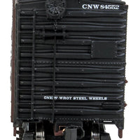 40' AAR 1944 Boxcar - Ready to Run -- Chicago & North Western(TM) #84552 (Boxcar Red, black; 400 Streamliners Logo