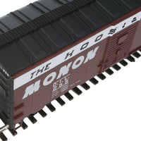 40' AAR 1944 Boxcar - Ready to Run -- Monon #255 (Boxcar Red, white, black, The Hoosier Line Slogan)