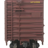 40' AAR 1944 Boxcar - Ready to Run -- Western Pacific(TM) #20555 (Boxcar Red, yellow, Western Way Slogan, Large W)