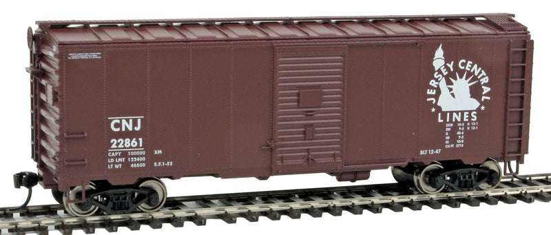 40' AAR 1944 Boxcar - Ready to Run -- Central Railroad of New Jersey #22861 (Boxcar Red, Liberty Logo)-1