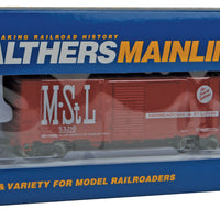 40' AAR 1944 Boxcar - Ready to Run -- Minneapolis & St. Louis #53210 (red, white; Billboard M&St.L, Peoria Gateway