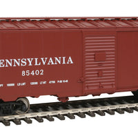 40' Association of American Railroads 1948 Boxcar - Ready to Run -- Pennsylvania Railroad #85402 (Tuscan, Shadow Keystone)