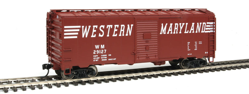 40' Association of American Railroads 1948 Boxcar - Ready to Run -- Western Maryland #29127 (Boxcar Red, Speed Lettering)-1