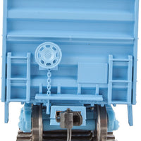 50' ACF Exterior Post Boxcar - Ready to Run -- National Railways of Mexico #104889 (blue, white; Large Logo, "Unir Servir"