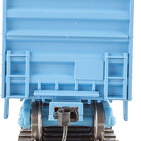 50' ACF Exterior Post Boxcar - Ready to Run -- National Railways of Mexico #104889 (blue, white; Large Logo, "Unir Servir"