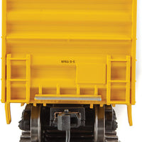 50' ACF Exterior Post Boxcar - Ready to Run -- Railbox #10765 (yellow, Black Door; Large Logo, Slogan)