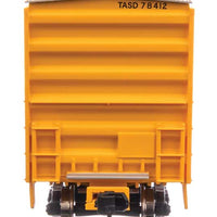50' ACF Exterior Post Boxcar - Ready to Run -- Terminal Railway Alabama State Docks TASD #78412 (yellow, white, black)