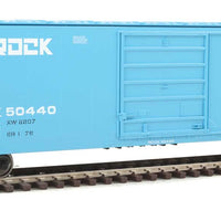 50' Evans Smooth-Side Boxcar - Ready to Run -- Rock Island #50440 (blue, black, white)