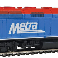 EMD F40PH - SoundTraxx(R) Sound & DCC -- Metra #128 "City of Evanston"