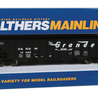 50' 100-Ton 4-Bay Hopper - Ready to Run -- Denver & Rio Grande Western(TM) #16662 (black, white; Flying Grande)