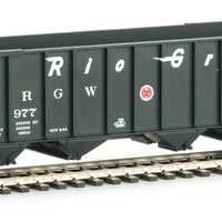50' 100-Ton 4-Bay Hopper - Ready to Run -- Denver & Rio Grande Western #16977 (black, Flying Grande)