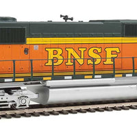 EMD SD60M w/2-Piece Windshield - SoundTraxx(R) Sound & DCC -- Burlington Northern Santa Fe #8199 (Renumbered, orange, green, silver)
