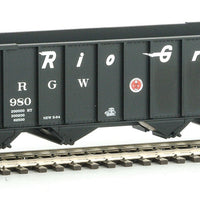 50' 100-Ton 4-Bay Hopper - Ready to Run -- Denver & Rio Grande Western #16980 (black, Flying Grande)