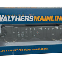 50' 100-Ton 4-Bay Hopper - Ready to Run -- Denver & Rio Grande Western #16980 (black, Flying Grande)