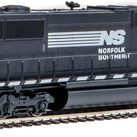 EMD SD60M w/2-Piece Windshield - ESU(R) Sound and DCC -- Norfolk Southern #6775 (black, white; Original Logo, Angled Sill Stripes)
