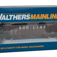 50' 100-Ton 4-Bay Hopper - Ready to Run -- Soo Line #60369 (Boxcar Red, white)