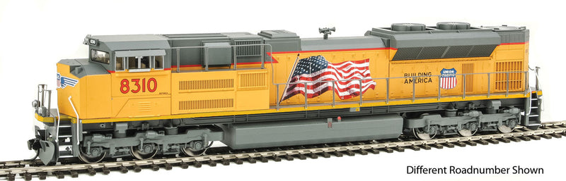 EMD SD70ACe - SoundTraxx(R) Sound & DCC -- Union Pacific(R) #8401 (Armour Yellow, gray; yellow sill, US Flag, High Head-1