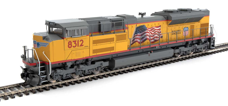 EMD SD70ACe - ESU(R) Sound & DCC -- Union Pacific(R) #8312 (Armour Yellow, gray; Red Sill, U.S. Flag, High Headl-1