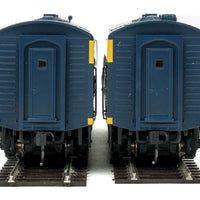 EMD F7A-B Set w/SoundTraxx(R) Sound & DCC -- Santa Fe #254L, 254A (blue, yellow; Cigar Band Logo)