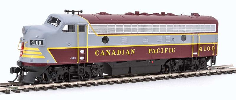 EMD F7A w/SoundTraxx(R) Sound & DCC -- Canadian Pacific #4100 (maroon, gray, yellow)-1