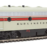 EMD F7A-B Set w/SoundTraxx(R) Sound & DCC -- Chicago, Burlington & Quincy #169A, 169B (gray, red, black)