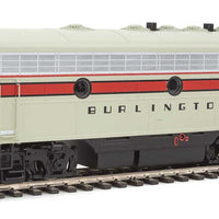 EMD F7A-B Set w/SoundTraxx(R) Sound & DCC -- Chicago, Burlington & Quincy #169A, 169B (gray, red, black)