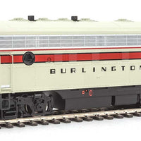EMD F7A w/SoundTraxx(R) Sound & DCC -- Chicago, Burlington & Quincy #167C (gray, red, black)