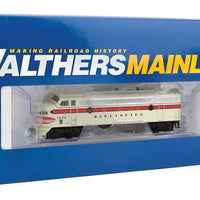 EMD F7A w/SoundTraxx(R) Sound & DCC -- Chicago, Burlington & Quincy #167C (gray, red, black)