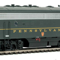 EMD F7A-B Set w/SoundTraxx(R) Sound & DCC -- Pennsylvania Railroad #9671, 9671B (Brunswick Green, Single Stripe)