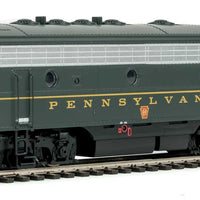 EMD F7A-B Set w/SoundTraxx(R) Sound & DCC -- Pennsylvania Railroad #9671, 9671B (Brunswick Green, Single Stripe)