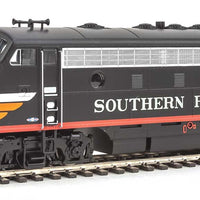 EMD F7A-B Set w/SoundTraxx(R) Sound & DCC -- Southern Pacific(TM) #6217, 8299 (Black Widow; black, silver, orange, red)