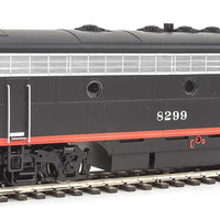 EMD F7A-B Set w/SoundTraxx(R) Sound & DCC -- Southern Pacific(TM) #6217, 8299 (Black Widow; black, silver, orange, red)
