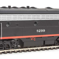 EMD F7A-B Set w/SoundTraxx(R) Sound & DCC -- Southern Pacific(TM) #6217, 8299 (Black Widow; black, silver, orange, red)