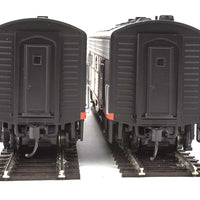 EMD F7A-B Set w/SoundTraxx(R) Sound & DCC -- Southern Pacific(TM) #6217, 8299 (Black Widow; black, silver, orange, red)
