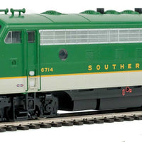 EMD F7A-B Set w/SoundTraxx(R) Sound & DCC -- Southern Railway #6715, 6172 (green, Imitation Aluminum, gold)