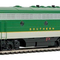 EMD F7A-B Set w/SoundTraxx(R) Sound & DCC -- Southern Railway #6715, 6172 (green, Imitation Aluminum, gold)