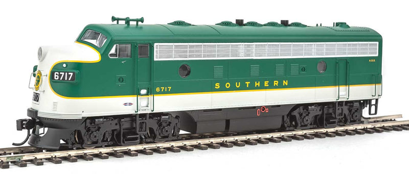 EMD F7A w/SoundTraxx(R) Sound & DCC -- Southern Railway #6717 (green, imitation aluminum, gold)-1