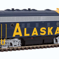 EMD F7 A-B Set - ESU Sound and DCC -- Alaska Railroad #1520, 1519 (blue, yellow; Billboard Alaska Lettering)