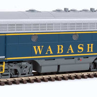 EMD F7 A-B Set - ESU Sound and DCC -- Wabash 630 600 (blue, gray, yellow)