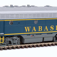 EMD F7 A-B Set - ESU Sound and DCC -- Wabash 630 600 (blue, gray, yellow)