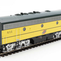 EMD F7 A-B Set - ESU Sound and DCC -- Chicago & North Western(TM) #402, 411 (yellow, green, black, silver)