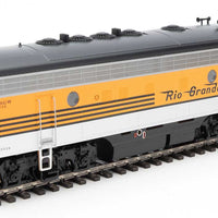 EMD F7 A - ESU Sound and DCC -- Denver & Rio Grande Western(TM) #5734 (Grande Gold, silver, black)
