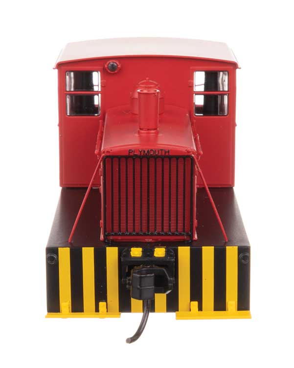 Plymouth ML-8 Industrial Switcher - DCC only -- Red with Pilot Stripes-3