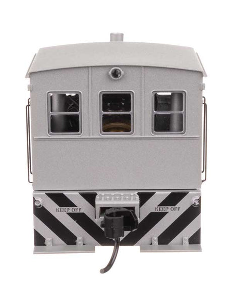 Plymouth ML-8 Industrial Switcher - DCC only -- Silver with Black Stripes-4