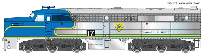 Alco PA - SoundTraxx(R) Sound & DCC -- Delaware and Hudson #18 (Warbonnet blue, silver, yellow)*CANCELLED*