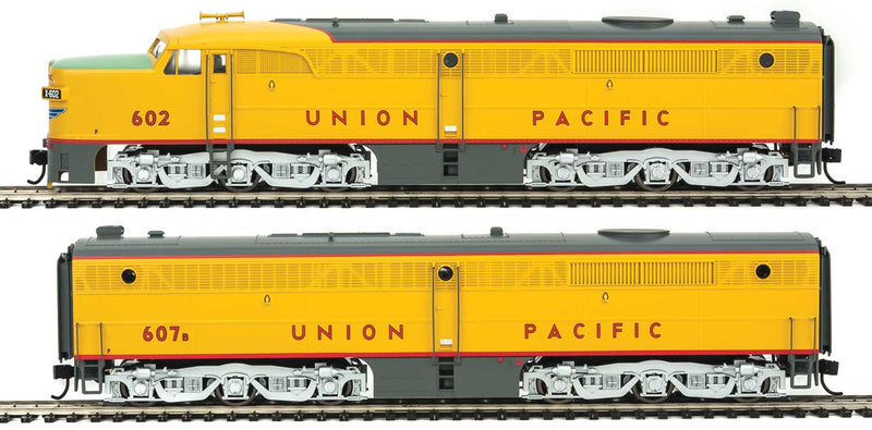 Alco PA-PB Set w/SoundTraxx(R) Sound & DCC -- Union Pacific(R) #602, #607B (yellow, gray, red, green)-1