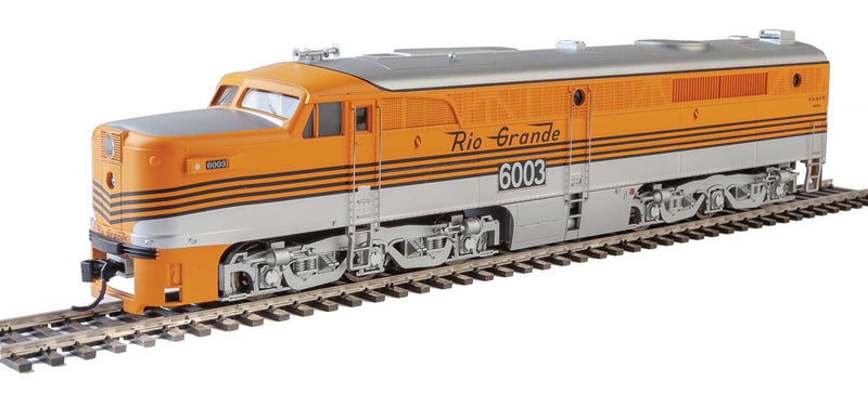 Alco PA - PB Set - ESU Sound & DCC -- Denver & Rio Grande Western #6003, #6012 (Grande Gold, silver)-1